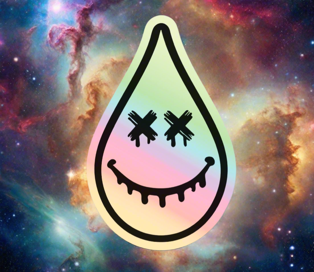 Drip Head- Holographic Sticker