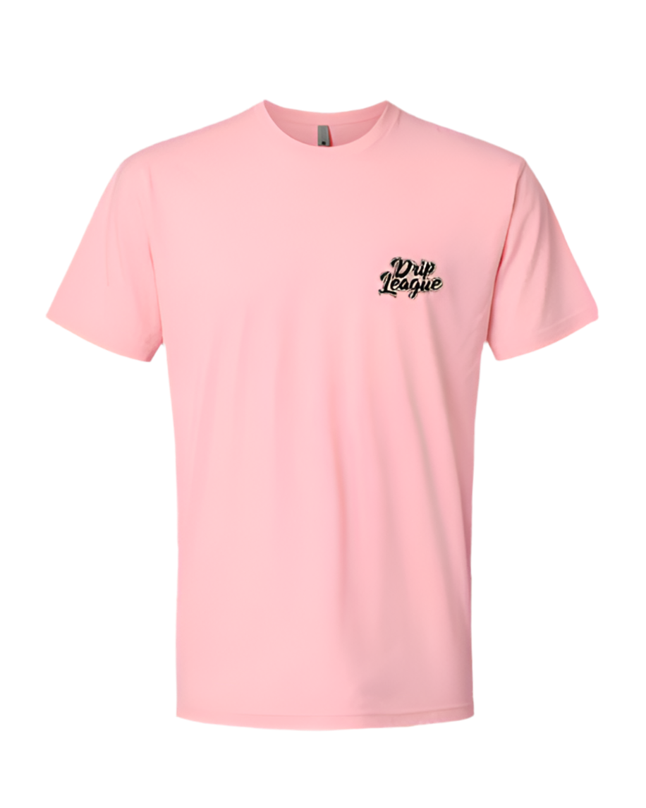 Strawberry Banana Drip Head Tee- Pink