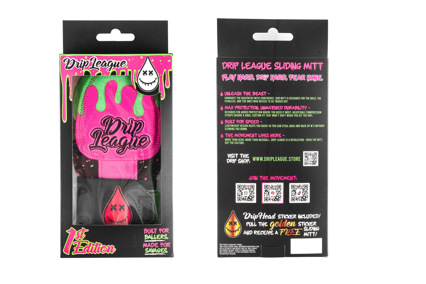 Drip League “Pink Venom” Sliding Mitt- 1st Edition