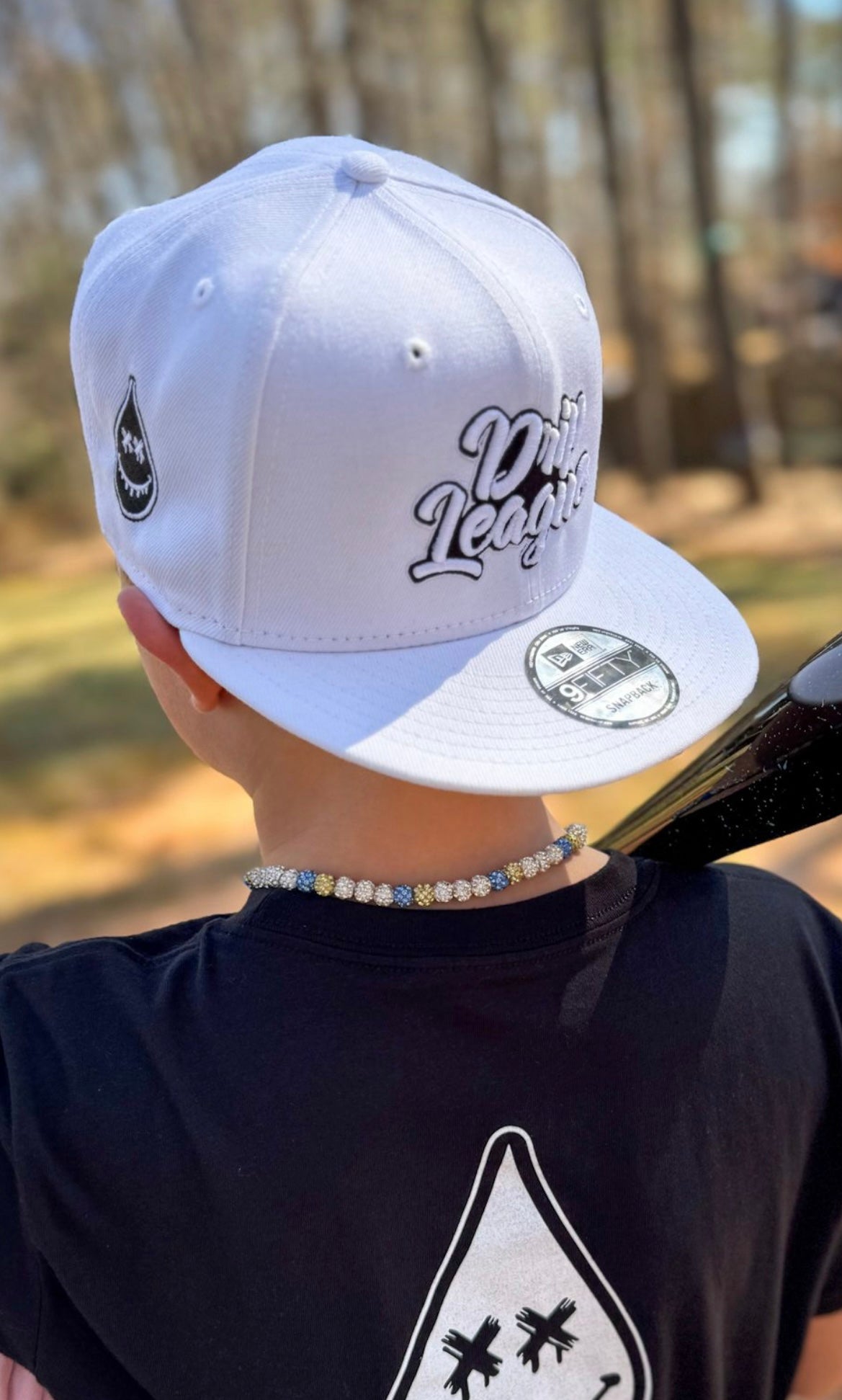 Drip League- New Era 9Fifty SnapBack- White