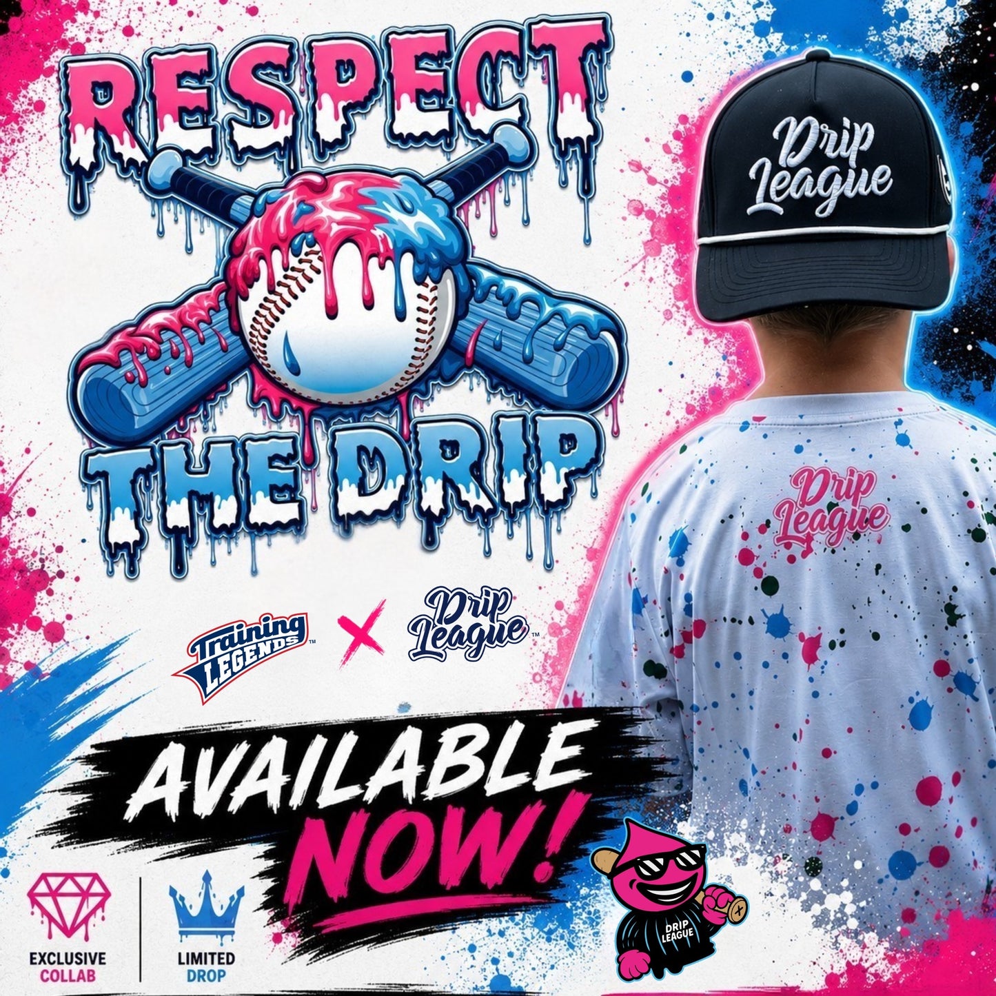 Respect the drip! Headband- black