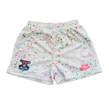 Respect The Drip! Performance Shorts- White