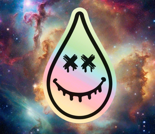 Drip Head- Holographic Sticker