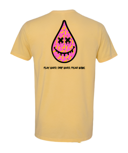 Strawberry Banana Drip Head Tee- Banana Cream