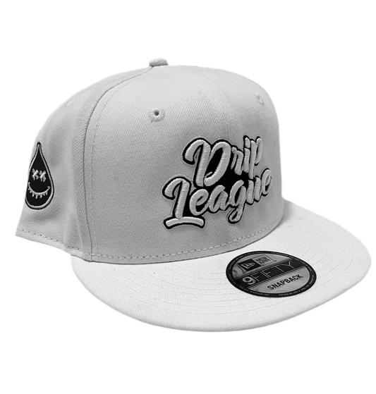 Drip League- New Era 9Fifty SnapBack- White