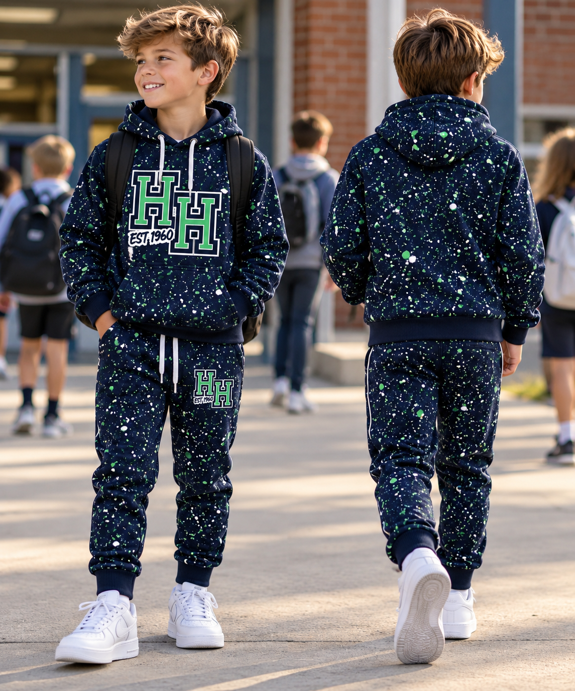 Hickory Hills x Drip League LS Hoodie- Navy