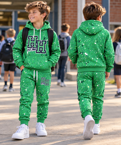 Hickory Hills x Drip League LS Hoodie- Green