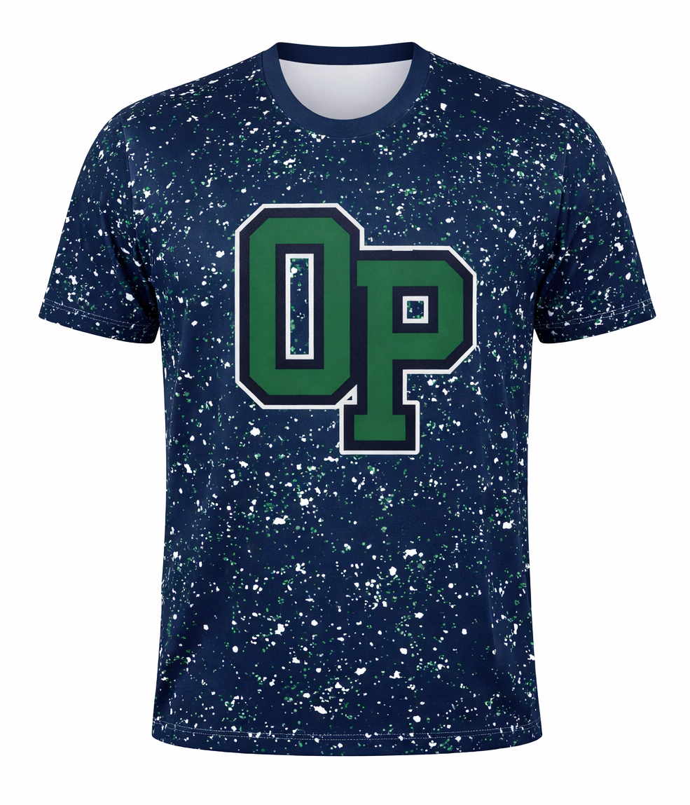 OP x Drip League Splatter Tee– Blue (Pre-Order)