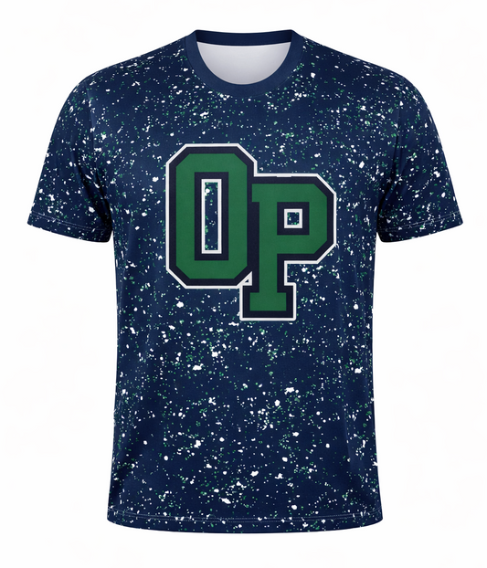 OP x Drip League Splatter Tee– Blue (Pre-Order)