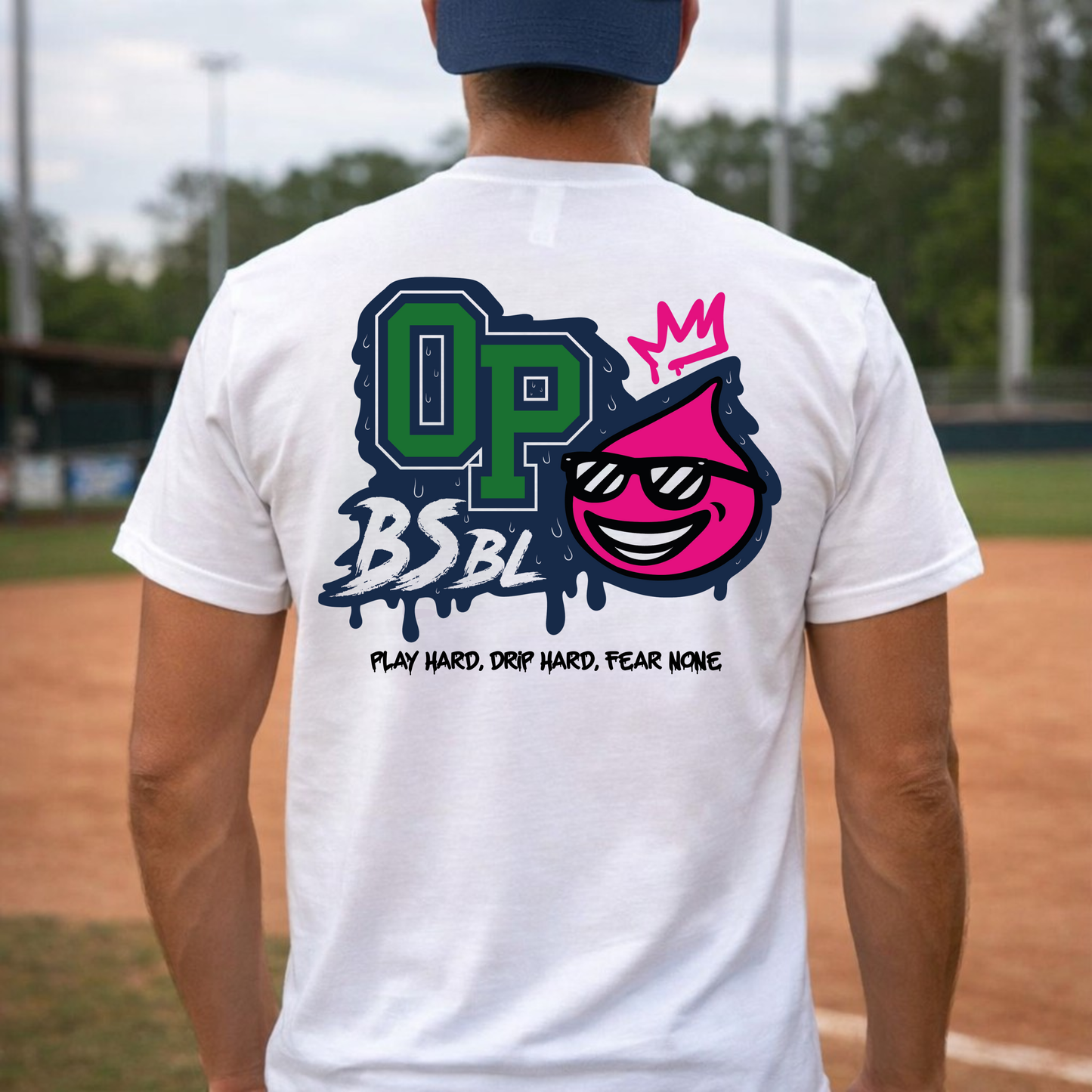 OP BSBL Splat Blue Tee (Pre-Order)