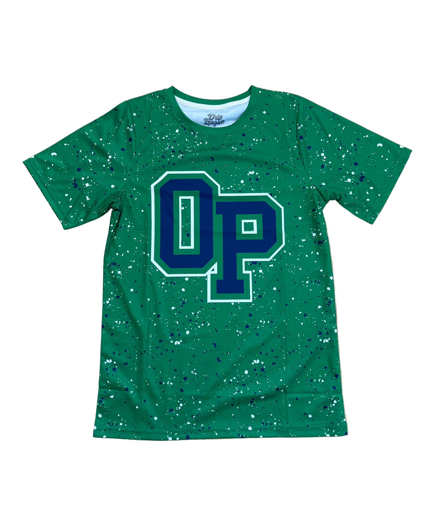 OP x Drip League Splatter Tee– Green (Limited Stock)
