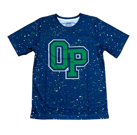 OP x Drip League Splatter Tee– Blue (Limited Stock)