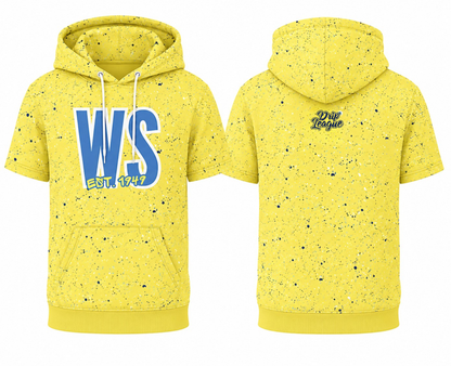 West Side x Drip league SS hoodie- Yellow