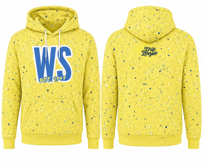 West Side x Drip league LS hoodie- Yellow