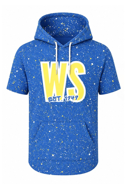 West Side x Drip league SS hoodie- Blue