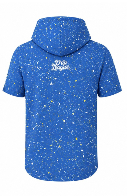 West Side x Drip league SS hoodie- Blue