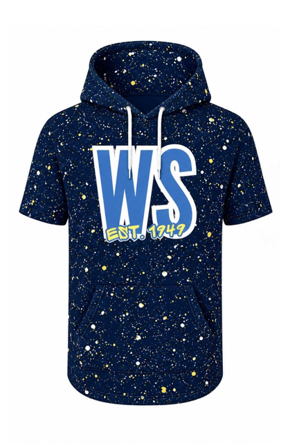 West Side x Drip league SS hoodie- Navy
