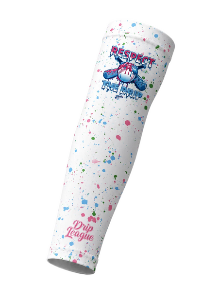 Respect the drip! Arm sleeve- white