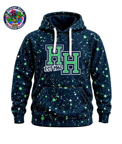 Hickory Hills x Drip League LS Hoodie- Navy
