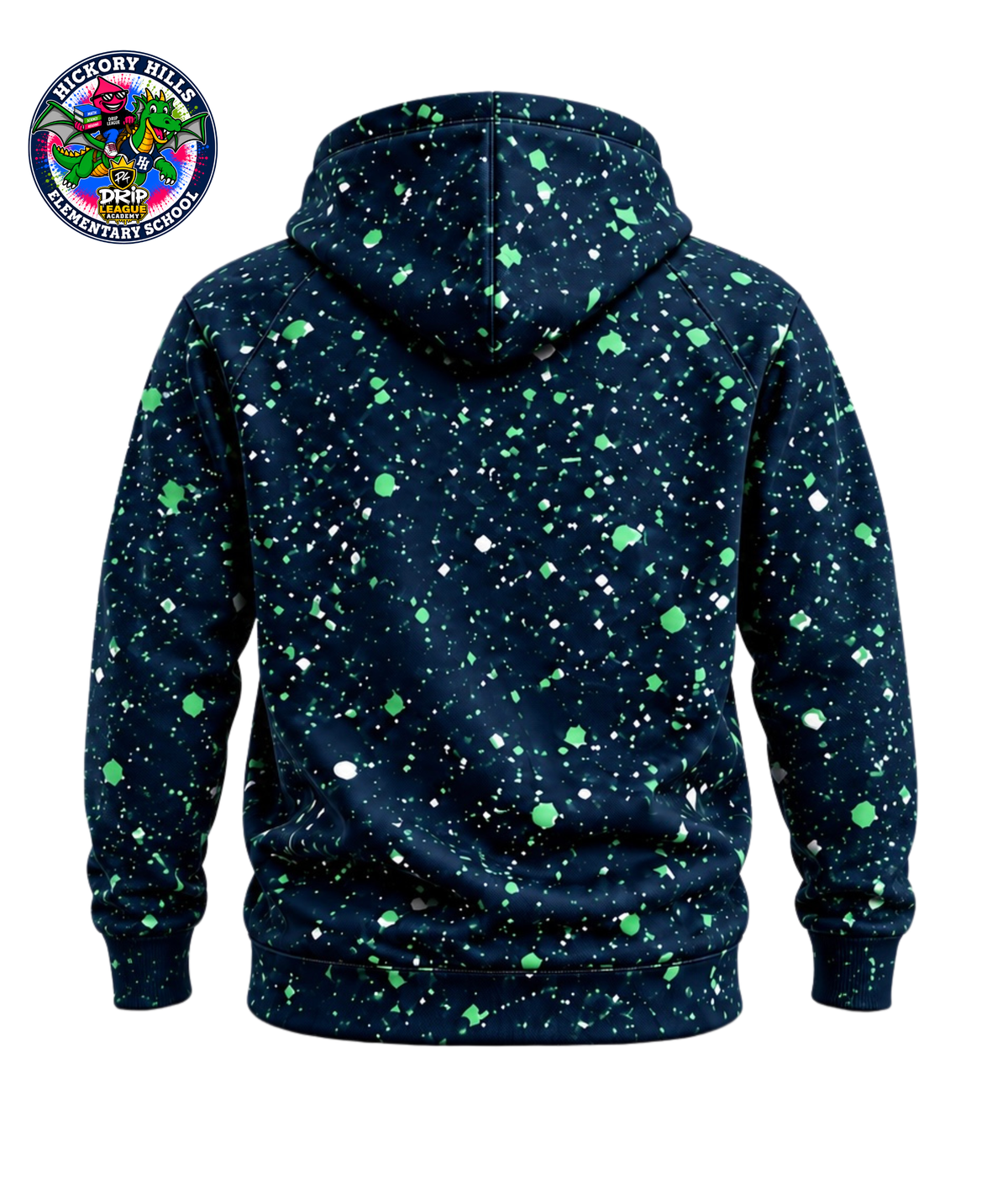 Hickory Hills x Drip League LS Hoodie- Navy