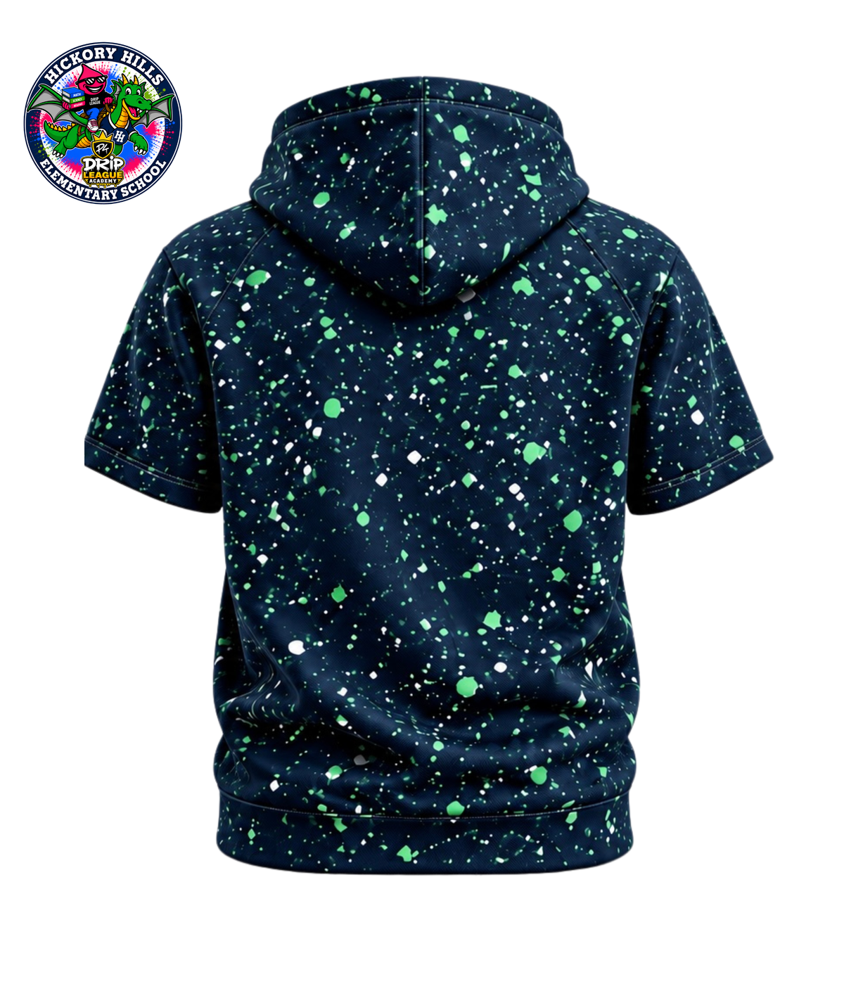 Hickory Hills x Drip League SS Hoodie- Navy