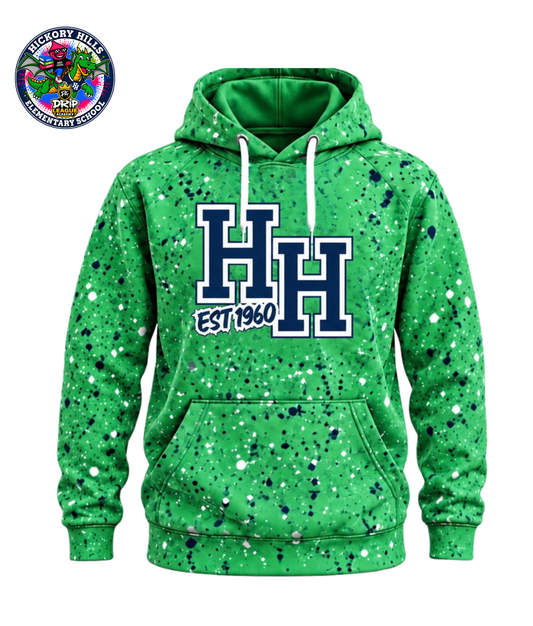 Hickory Hills x Drip League LS Hoodie- Green