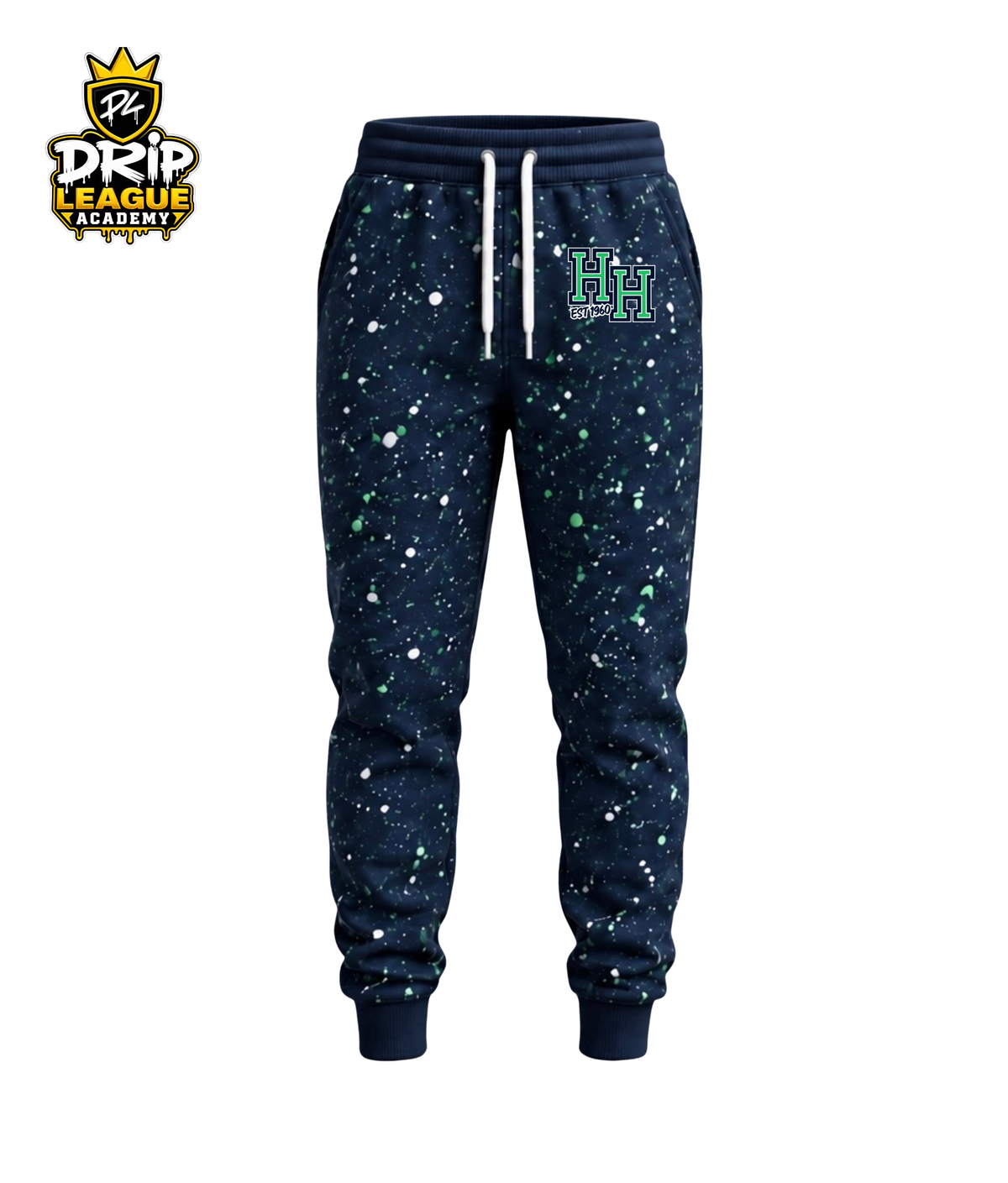 Hickory Hills x Drip League Performance Joggers- Navy