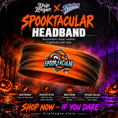 Spooktacular Performance Headband- Orange