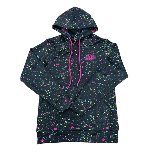 Neon Chaos™ – Pink Vengeance Long Sleeve Hoodie