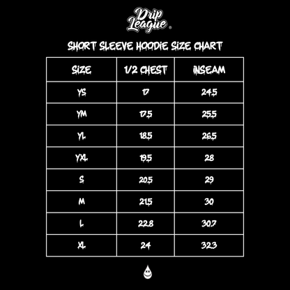 Neon Chaos™ – Drip Nebula Short Sleeve Hoodie